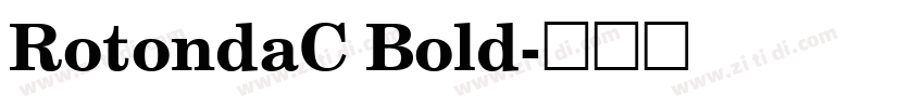 RotondaC Bold字体转换